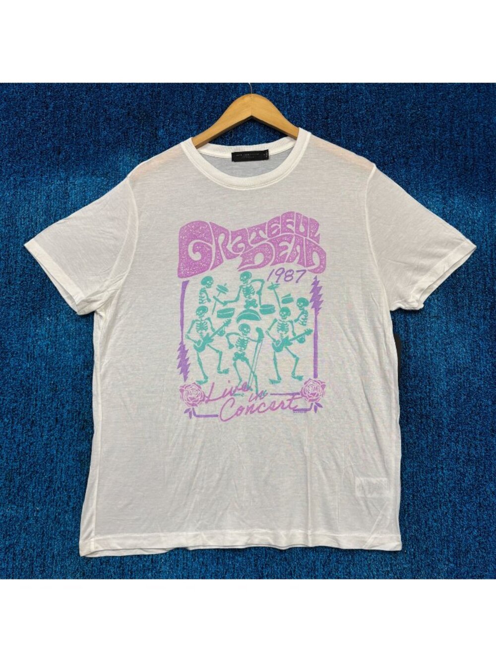 Grateful Dead 1987 The Dead Live in Concert Jam Band Tee XL